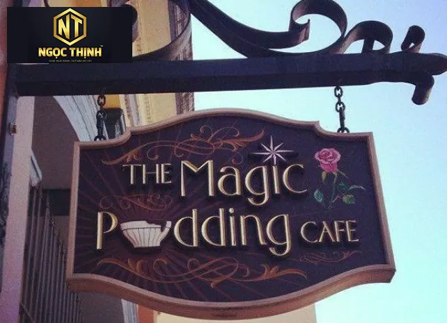 BẢNG HIỆU GỖ TIỆM CAFE / QUÁN ĂN GIÁ RẺ LONG THÀNH - BHG02